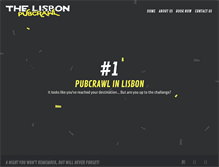 Tablet Screenshot of lisbonpubcrawl.com